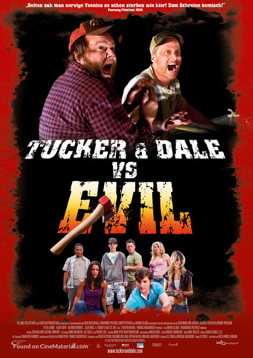 Tucker and Dale vs Evil - German Movie Poster