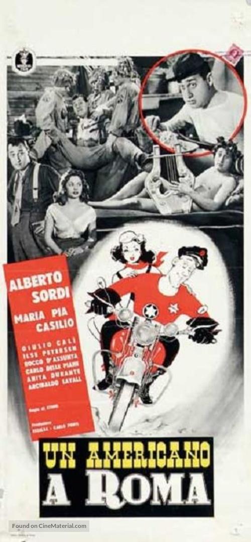 Un americano a Roma - Italian Movie Poster