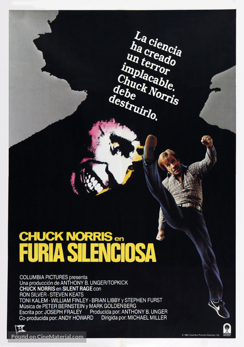 Silent Rage - Spanish Movie Poster