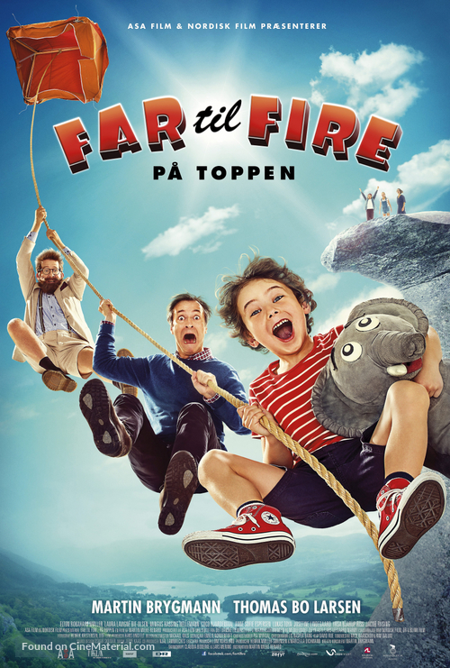 Far til Fire p&aring; toppen - Danish Movie Poster