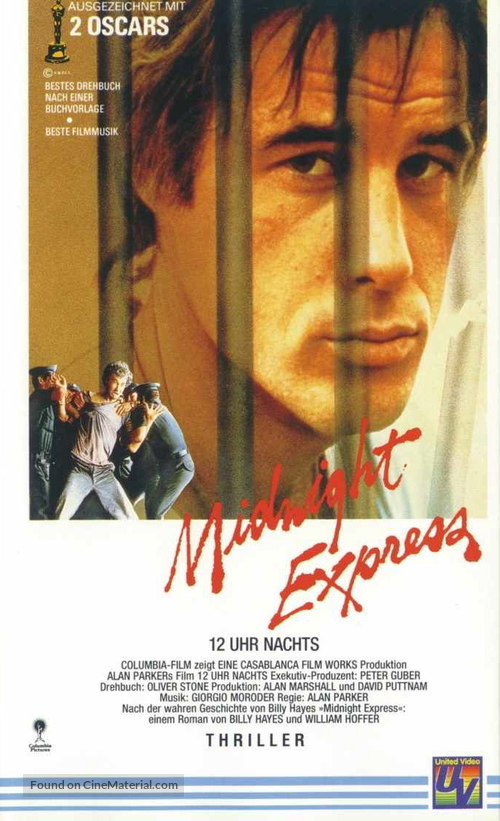 Midnight Express - German VHS movie cover