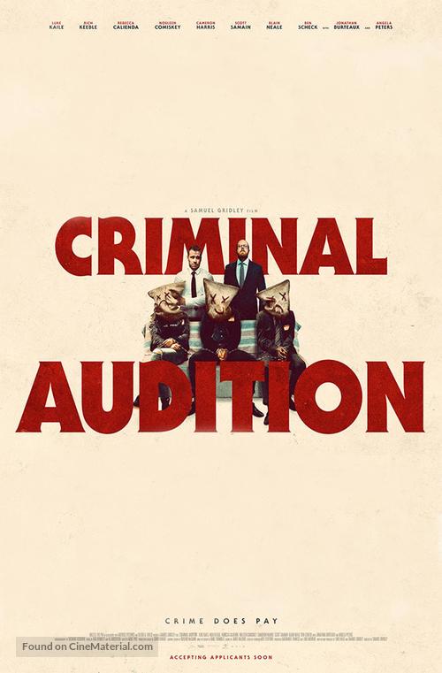 Criminal Audition - British Movie Poster