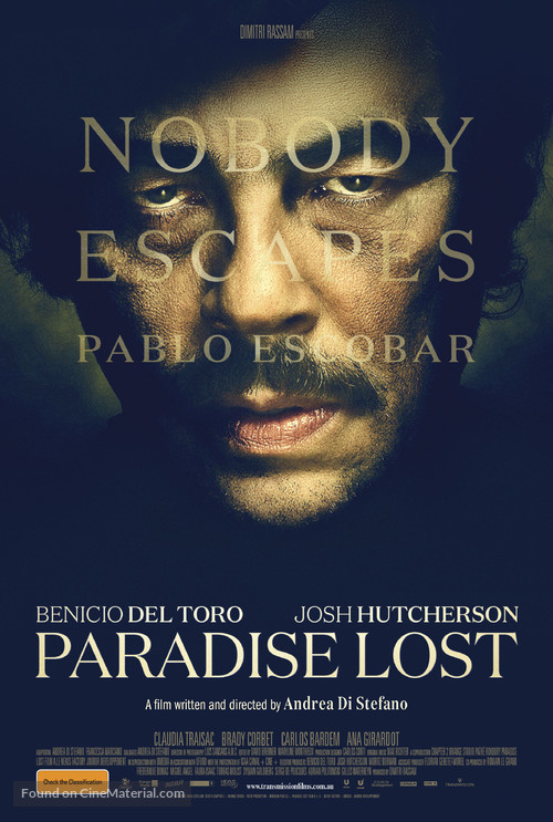 Escobar: Paradise Lost - Australian Movie Poster