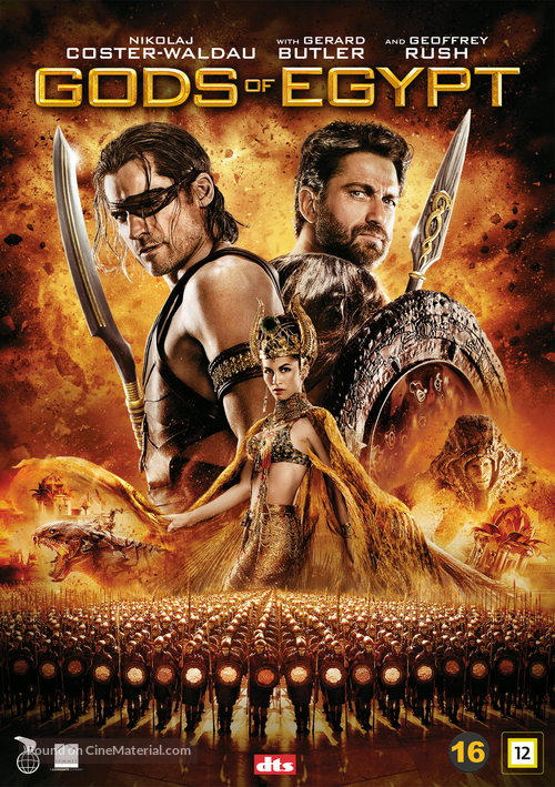 Gods of Egypt - Danish DVD movie cover