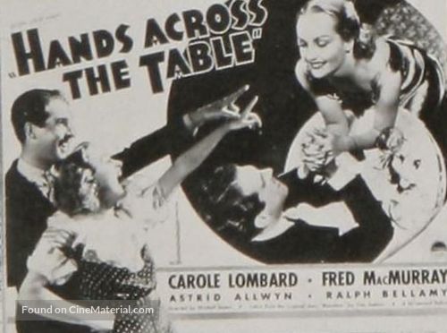 Hands Across the Table - poster