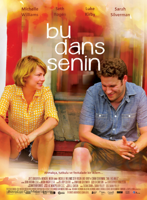 Take This Waltz - Turkish Movie Poster