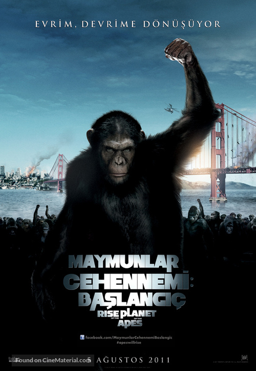 Rise of the Planet of the Apes - Turkish Movie Poster