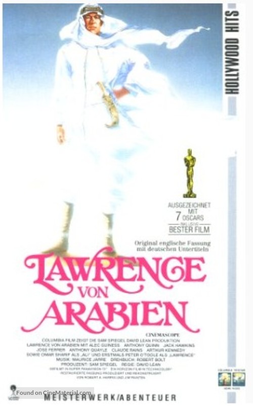 Lawrence of Arabia - German VHS movie cover