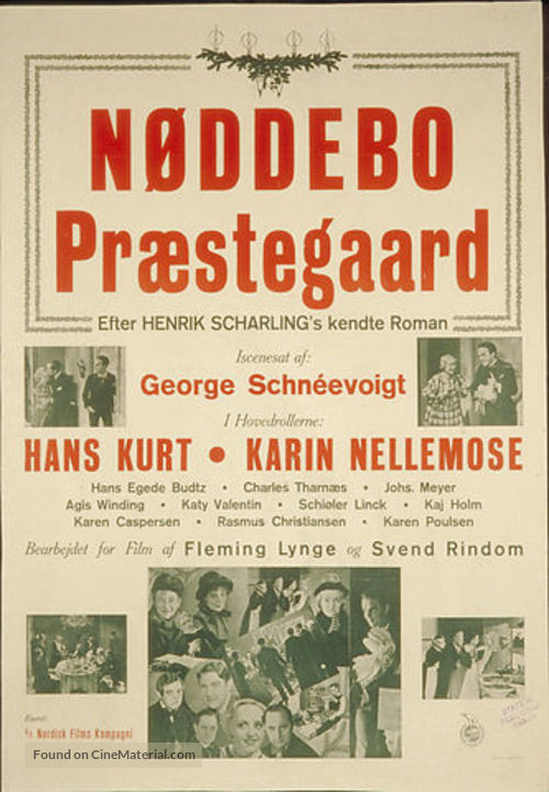 N&oslash;ddebo pr&aelig;stegaard - Danish Movie Poster