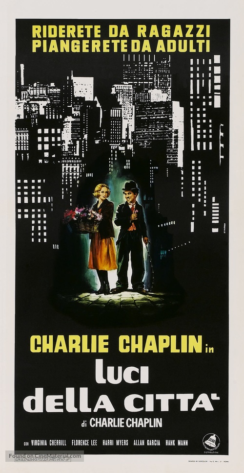 City Lights - Italian Movie Poster