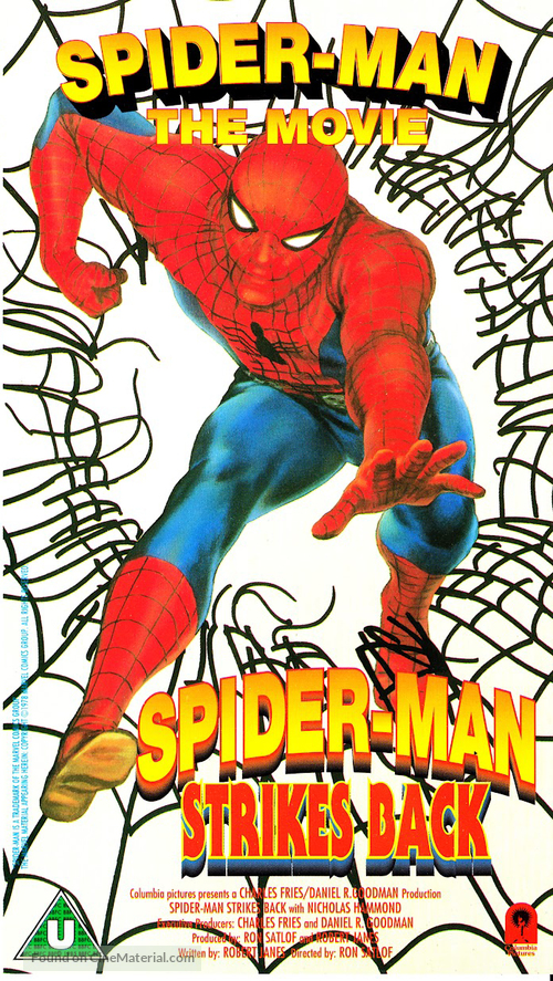 Spider-Man Strikes Back - British VHS movie cover