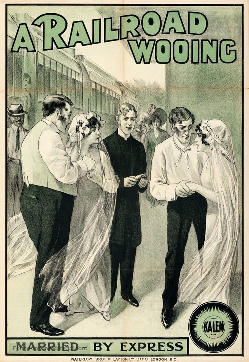 A Railroad Wooing - British Movie Poster