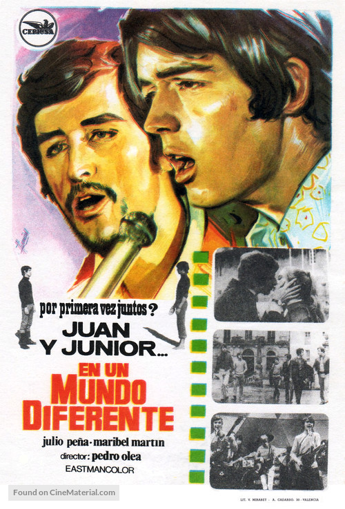 Juan y Junior... en un mundo diferente - Spanish Movie Poster
