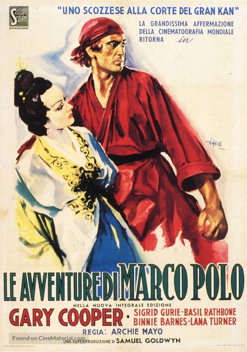 The Adventures of Marco Polo - Italian Movie Poster