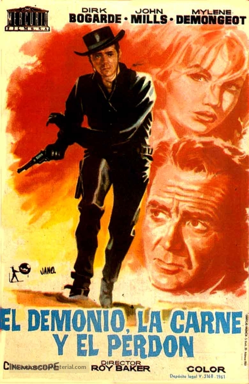 The Singer Not the Song - Spanish Movie Poster