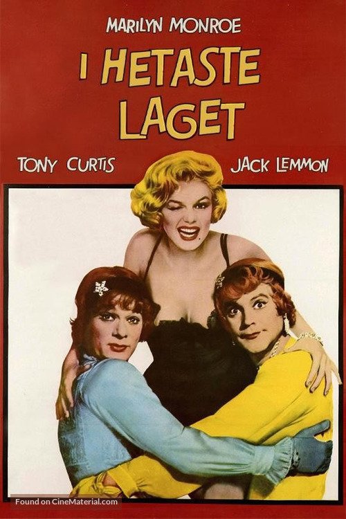 Some Like It Hot - Swedish Movie Cover