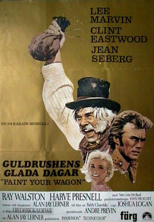 Paint Your Wagon - Swedish Movie Poster