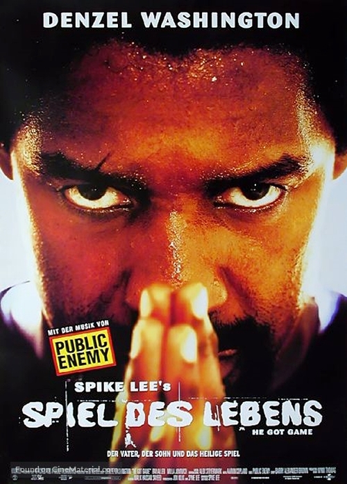 He Got Game - German Movie Poster