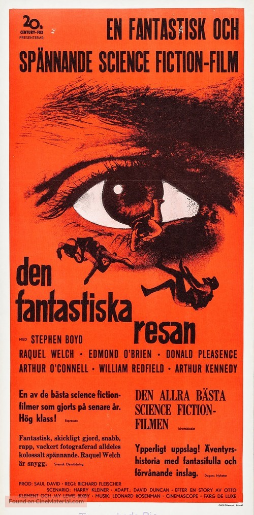 Fantastic Voyage - Swedish Movie Poster