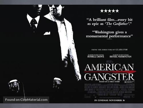 American Gangster - British Movie Poster