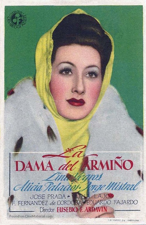 La dama del armi&ntilde;o - Spanish Movie Poster