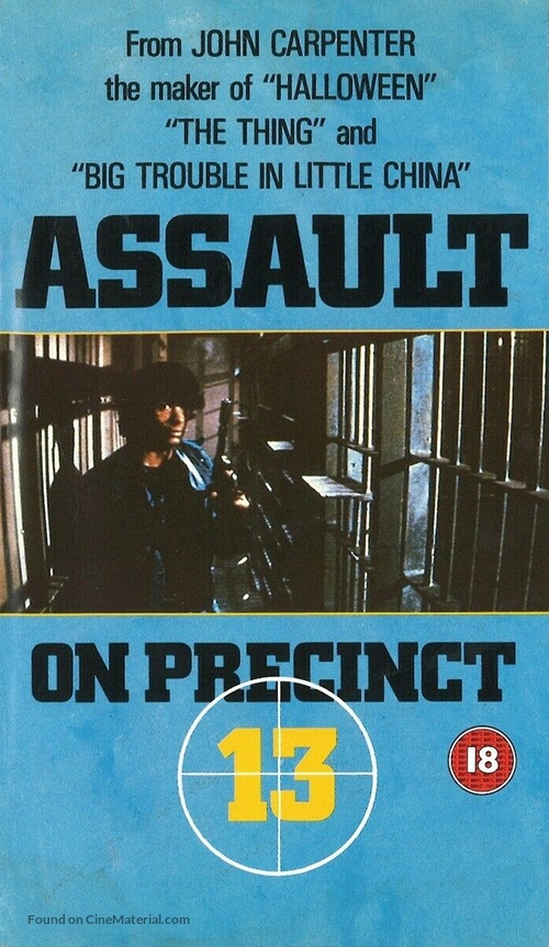 Assault on Precinct 13 - British VHS movie cover