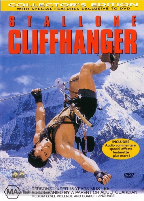 Cliffhanger - Australian DVD movie cover