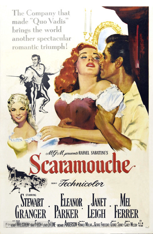 Scaramouche - Theatrical movie poster