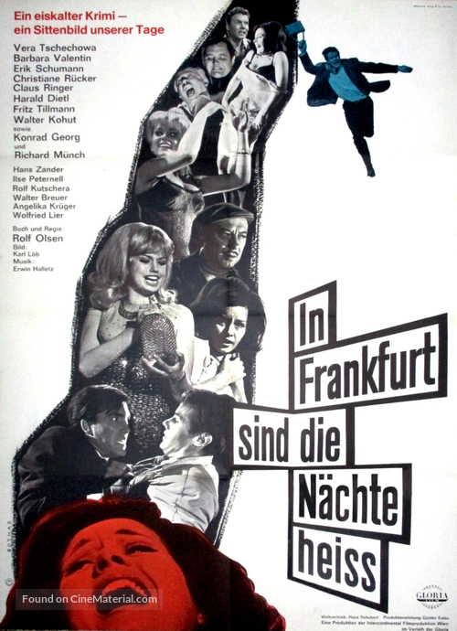 In Frankfurt sind die N&auml;chte hei&szlig; - German Movie Poster