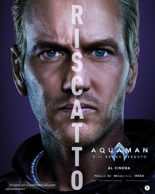 Aquaman and the Lost Kingdom - Italian Movie Poster