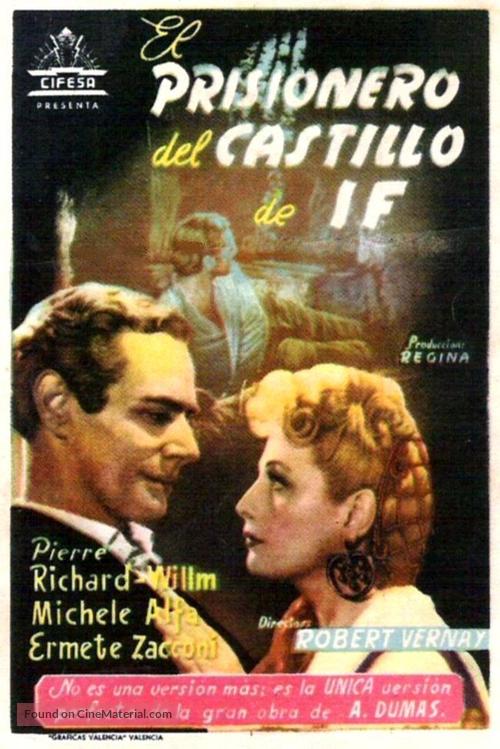 Le comte de Monte Cristo, 1&egrave;re &eacute;poque: Edmond Dant&egrave;s - Spanish Movie Poster