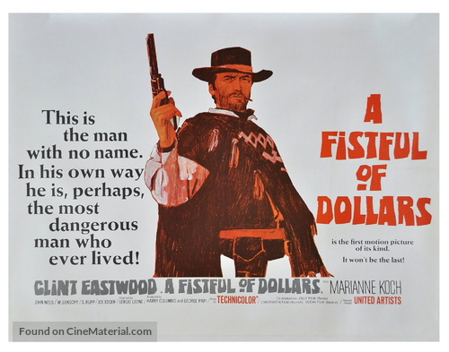 Per un pugno di dollari - British Movie Poster