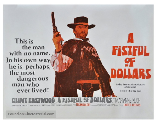 Per un pugno di dollari - British Movie Poster