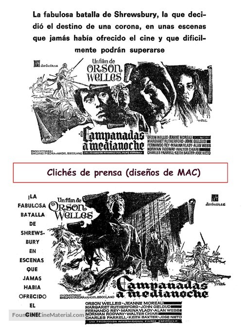 Chimes at Midnight - Spanish poster