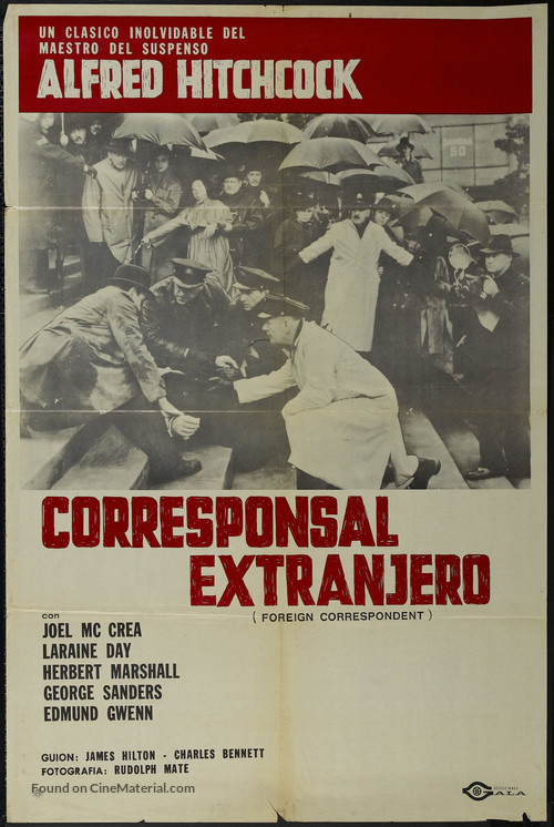 Foreign Correspondent - Argentinian Movie Poster