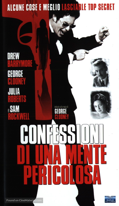 Confessions of a Dangerous Mind - Italian VHS movie cover
