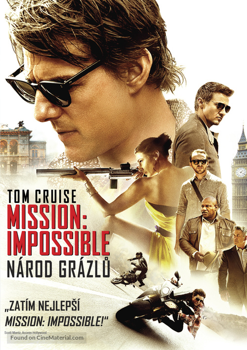 Mission: Impossible - Rogue Nation - Czech DVD movie cover