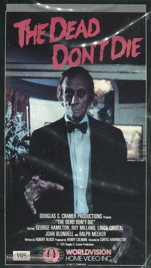 The Dead Don&#039;t Die - VHS movie cover
