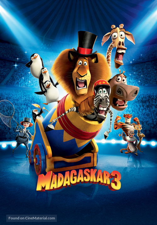 Madagascar 3: Europe&#039;s Most Wanted - Slovenian Movie Poster