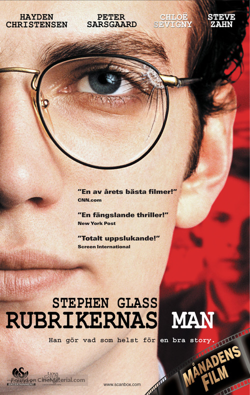 Shattered Glass - Swedish poster