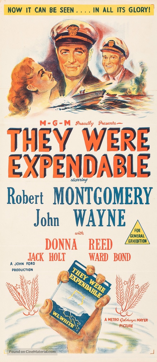 They Were Expendable - Australian Movie Poster