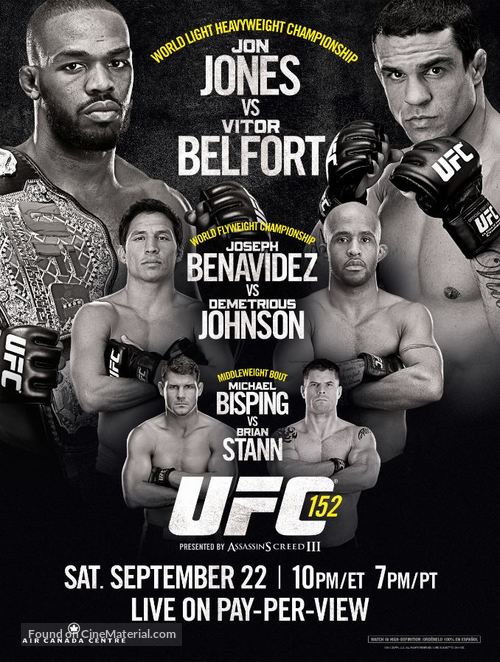 UFC 152: Jones vs. Belfort - Movie Poster