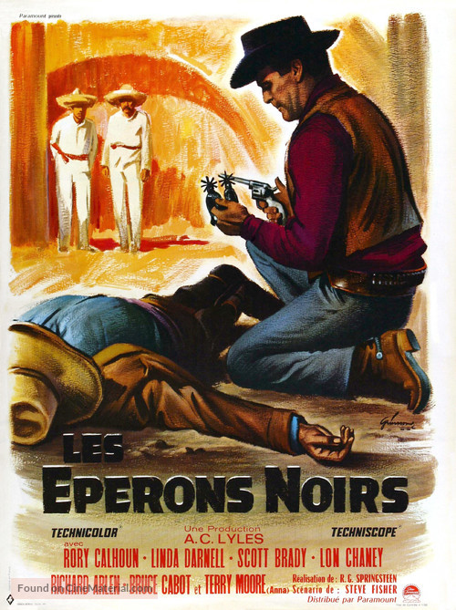 Black Spurs - French Movie Poster