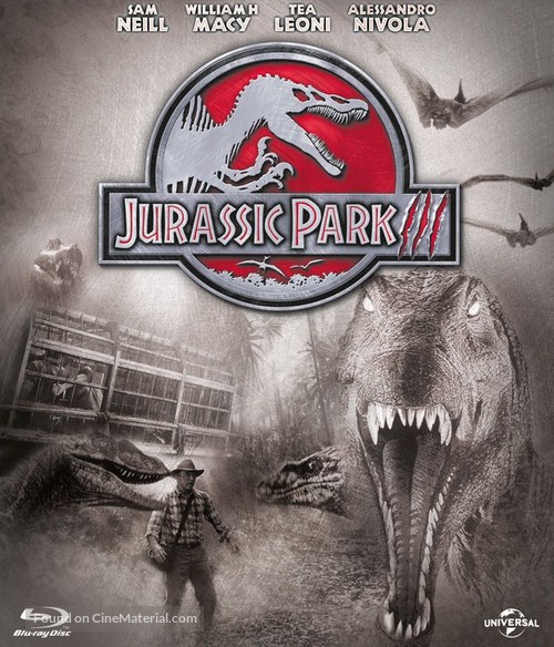Jurassic Park III - Blu-Ray movie cover
