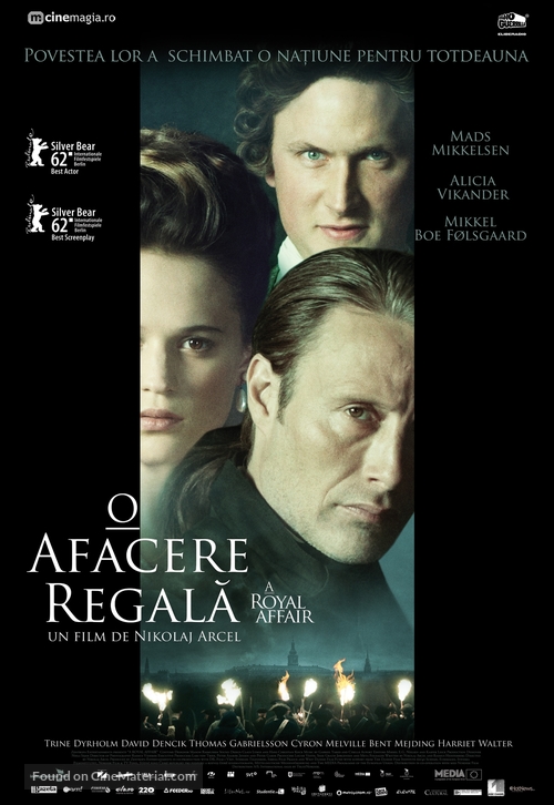 En kongelig aff&aelig;re - Romanian Movie Poster