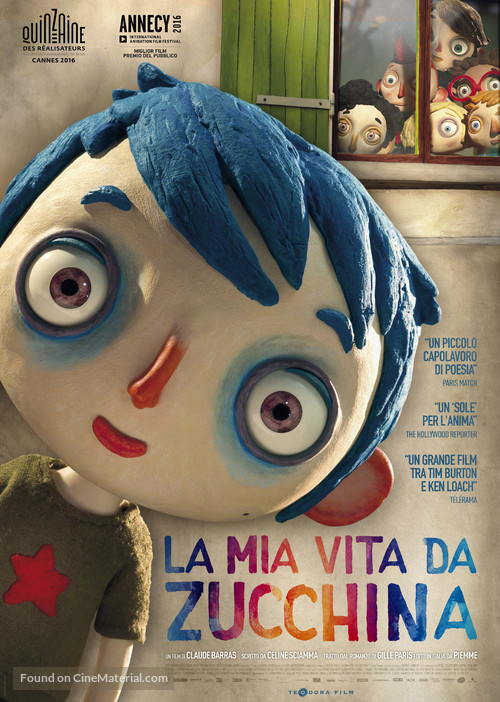 Ma vie de courgette - Italian Movie Poster