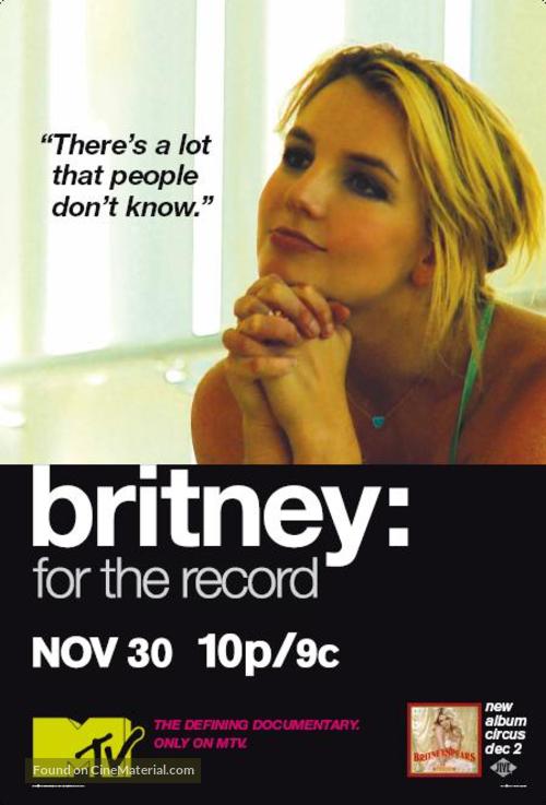 Britney: For the Record - Movie Poster