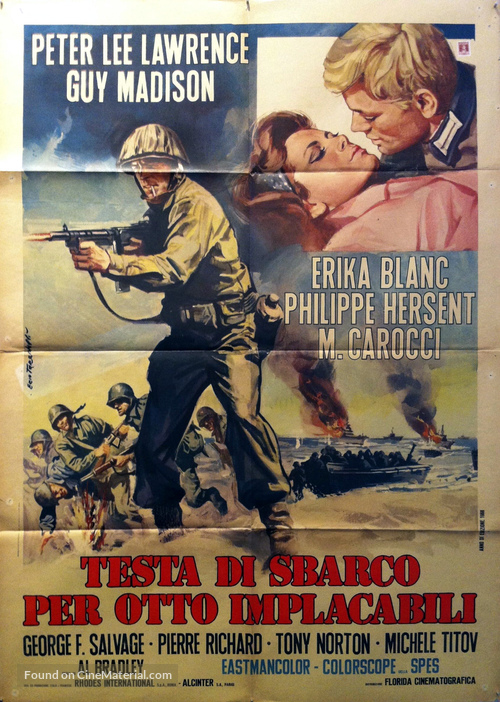 Testa di sbarco per otto implacabili - Italian Movie Poster