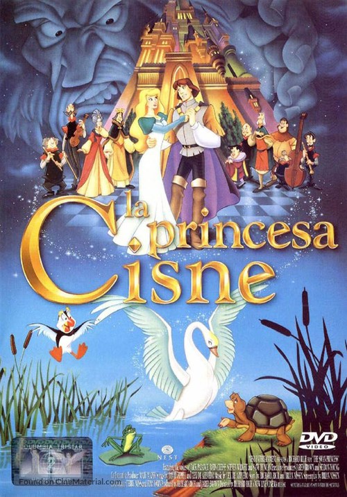 The Swan Princess - Spanish DVD movie cover