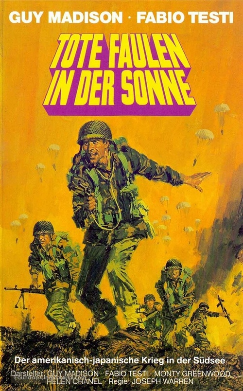 Un posto all&#039;inferno - German VHS movie cover